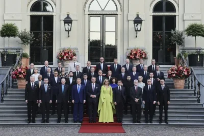Nicuşor Dan surprinde la summitul NATO: Poziţie privilegiată printre liderii mondiali