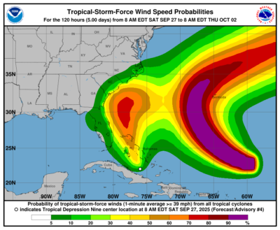 Alertă meteo în sud-estul SUA! Ploi torențiale și furtună tropicală iminentă!
