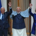 Antonio Costa Narendra Modi si Ursula von der Leyen