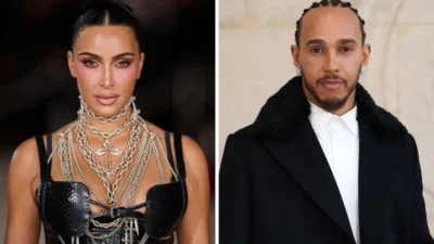 Primele imagini cu Kim Kardashian și Lewis Hamilton la Super Bowl. Detaliul care a atras imediat atenția tuturor