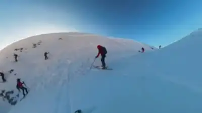 Cum s-a văzut totul din interior: „Avalanșa în Bucegi cu două persoane prinse sub zăpadă. Filmare la 360”