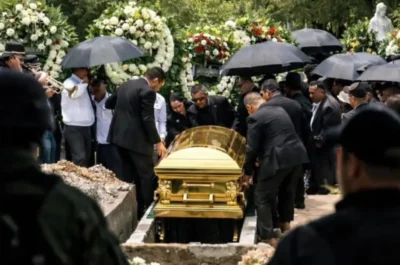 Sicriu din aur și militari înarmați la funeraliile lui „El Mencho”, șeful cartelului Jalisco