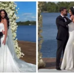 Andreea, soția lui Dorian Popa, a schimbat mai multe rochii de mireasa. Imagini spectaculoase de la eveniment