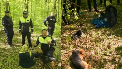 Final fericit după două zile de căutări: bătrâna de 94 de ani, găsită de polițiști