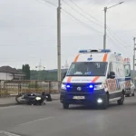Mobilizare de urgență pe podul din Bucium după un accident în care a fost implicat un motociclist