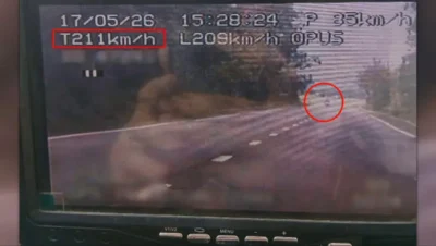 Polițiștii au rămas uimiți: un șofer austriac de 21 de ani, prins cu 211 km/h în Mehedinți