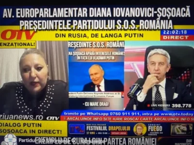Diana Șoșoacă: „Ar fi interesant să vedeți cum gândesc americanii și rușii, și cum sunt împreună, și poate așa o să înțelegeți ce-a fost în Alaska. Ce au hotărât să facă în Alaska”