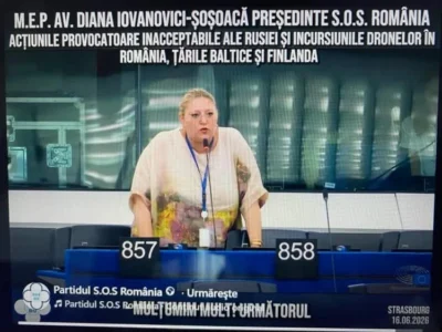 Diana Iovanovici-Șoșoacă a răbufnit în Parlamentul European: „Am să vă rog frumos să nu ne mai numiți Flancul Estic. Respectați-ne, stimată doamnă Kaja Kallas!”