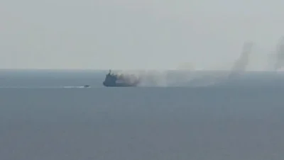 O navă cu peste trei mii de tone de gaz a explodat în Marea Neagră: Ar fi fost „ținta unui atac cu o dronă marină”