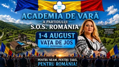 A început „Academia de Vară”, organizată de partidul S.O.S. România, proiect ce vizează pregătirea pentru viitorii lideri politici ai țării